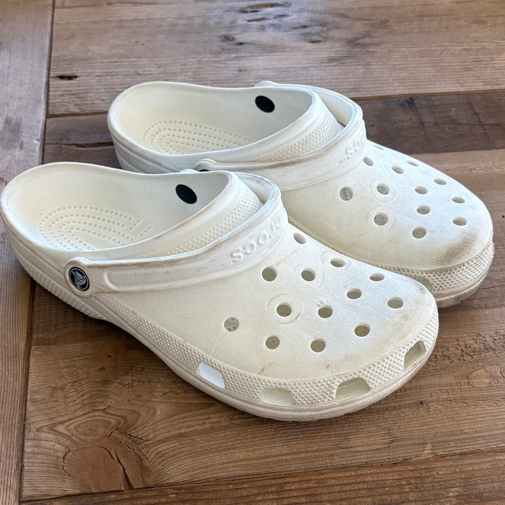 White Crocs Clogs